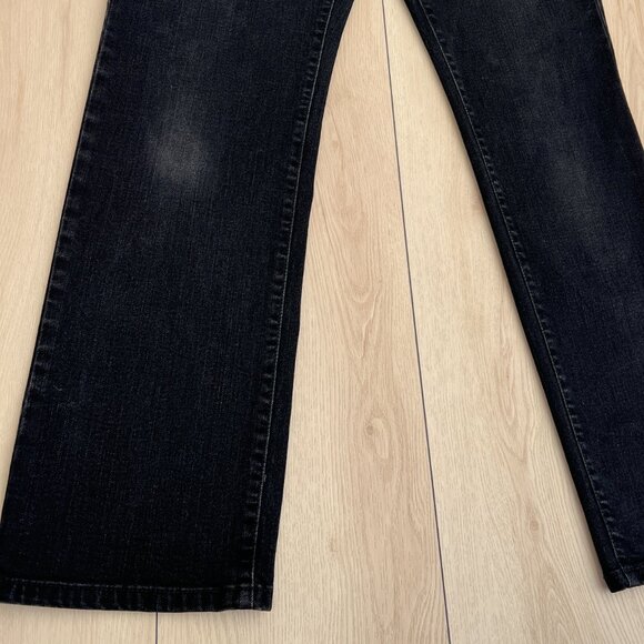 Levi's Women's Black Tag 505 Straight Leg Stretch Denim w/ Pocket Detail Size 12 - Picture 11 of 16